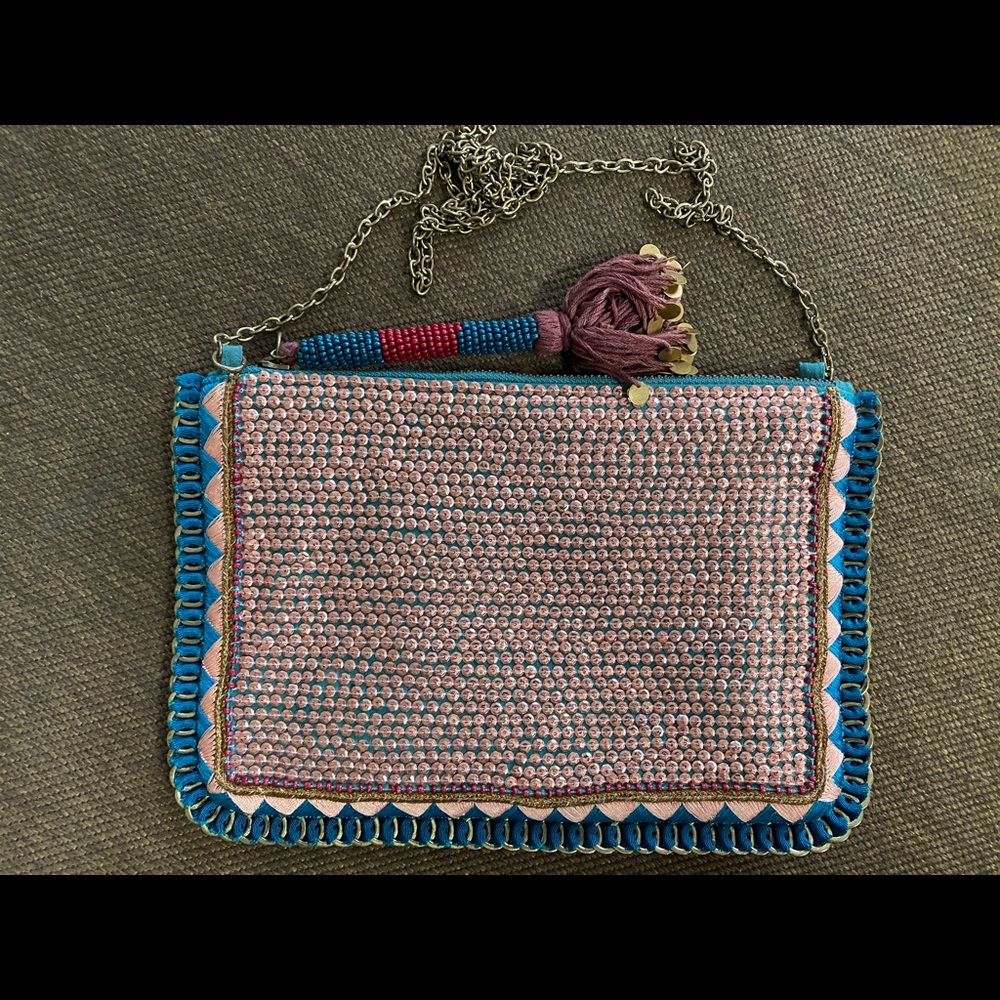 Small Party Beaded Chain Purse, NWOT